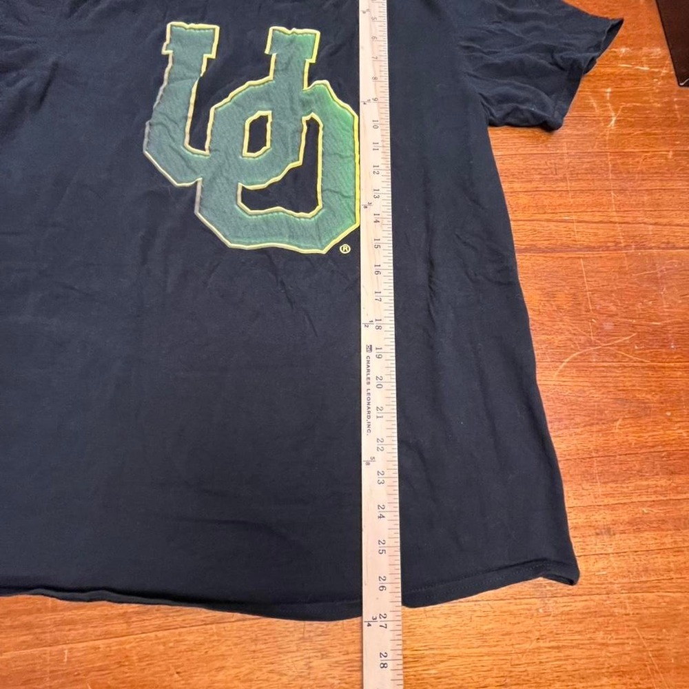 Oregon Ducks Retro Interlocking UO‎ Logo T-Shirt Black Fits M/L - Picture 4 of 5